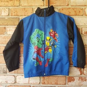 Marvel Heros Nylon Jacket Youth Size 7